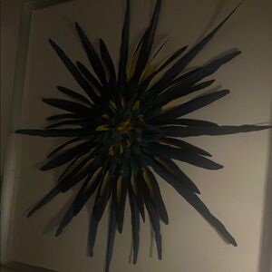 Abstract Blue and Yellow Wall Art